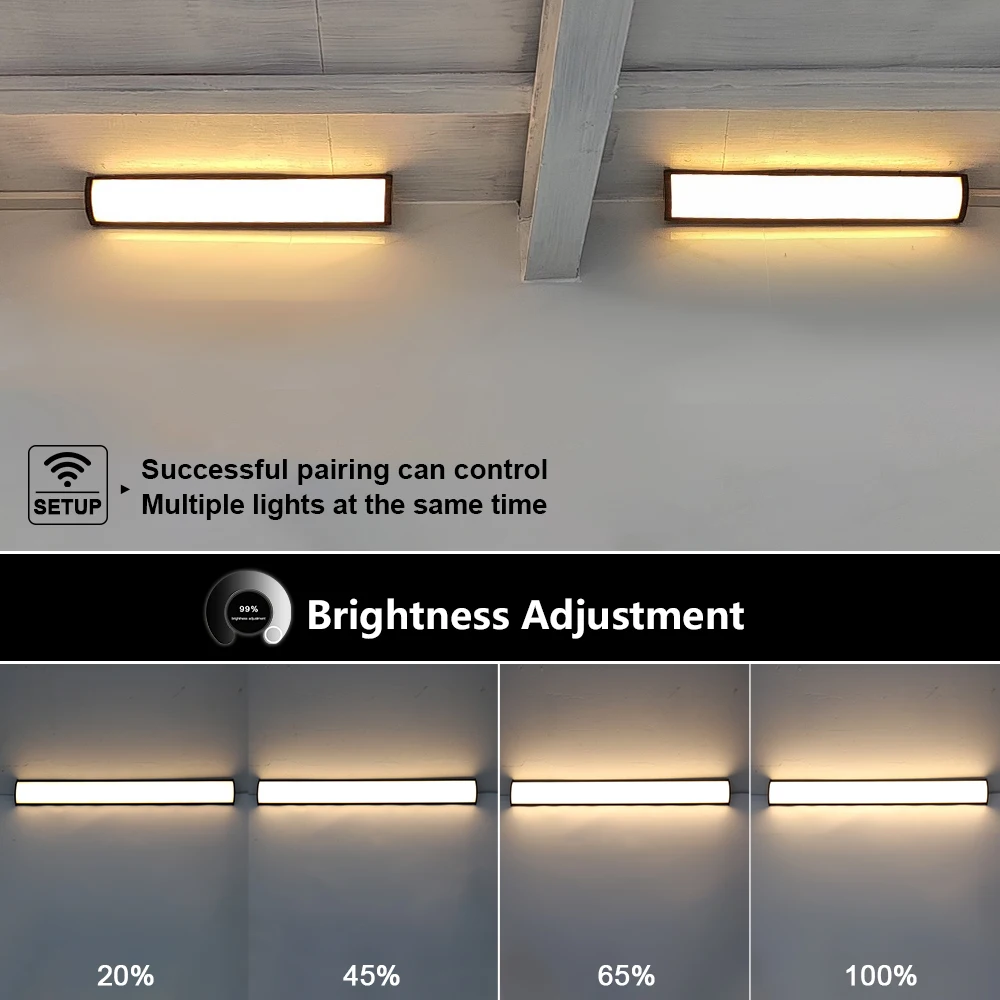Garden LED Outdoor Wall Light IP65 Waterproof Smart APP Control Home Decorations Long Strip Wall Sconce Lamp LED Applique