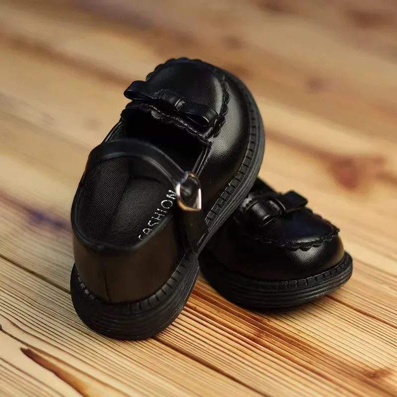 

Baby Girls Princess Shoes Soft Bottom Kids Flats Walking Shoes Non-slip 2026 Brand New Toddler Leather Shoes Round Toes Trendy