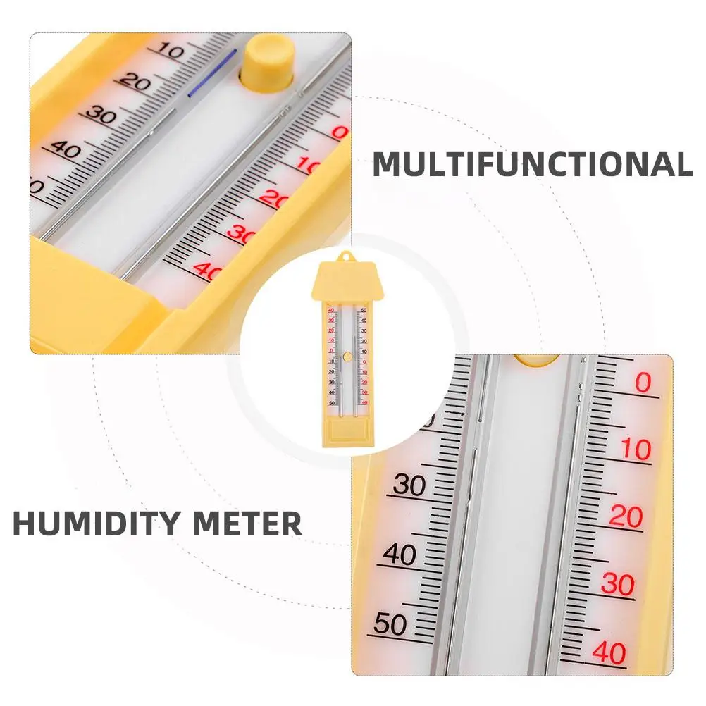 

2 Pcs Thermometer Outdoor Household Gauge Greenhouse Room Temperature Meter High Durability Precise Tracking Glass Design