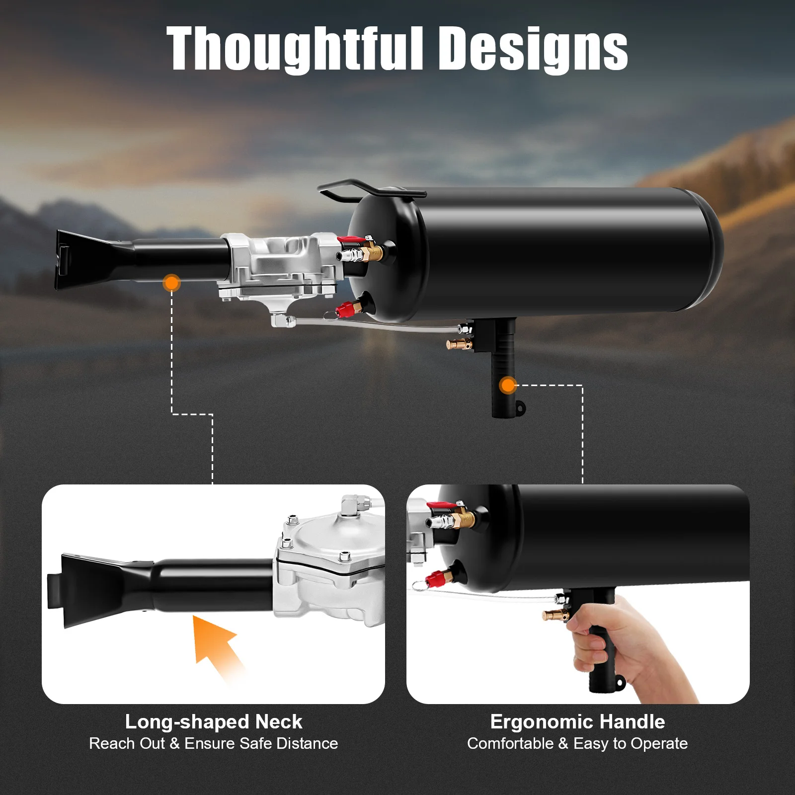 Portable 8L Tire Pump – Fast Inflation, Compact & Durable, Ideal for Car, Motorcycle, & Electric Vehicle Tires