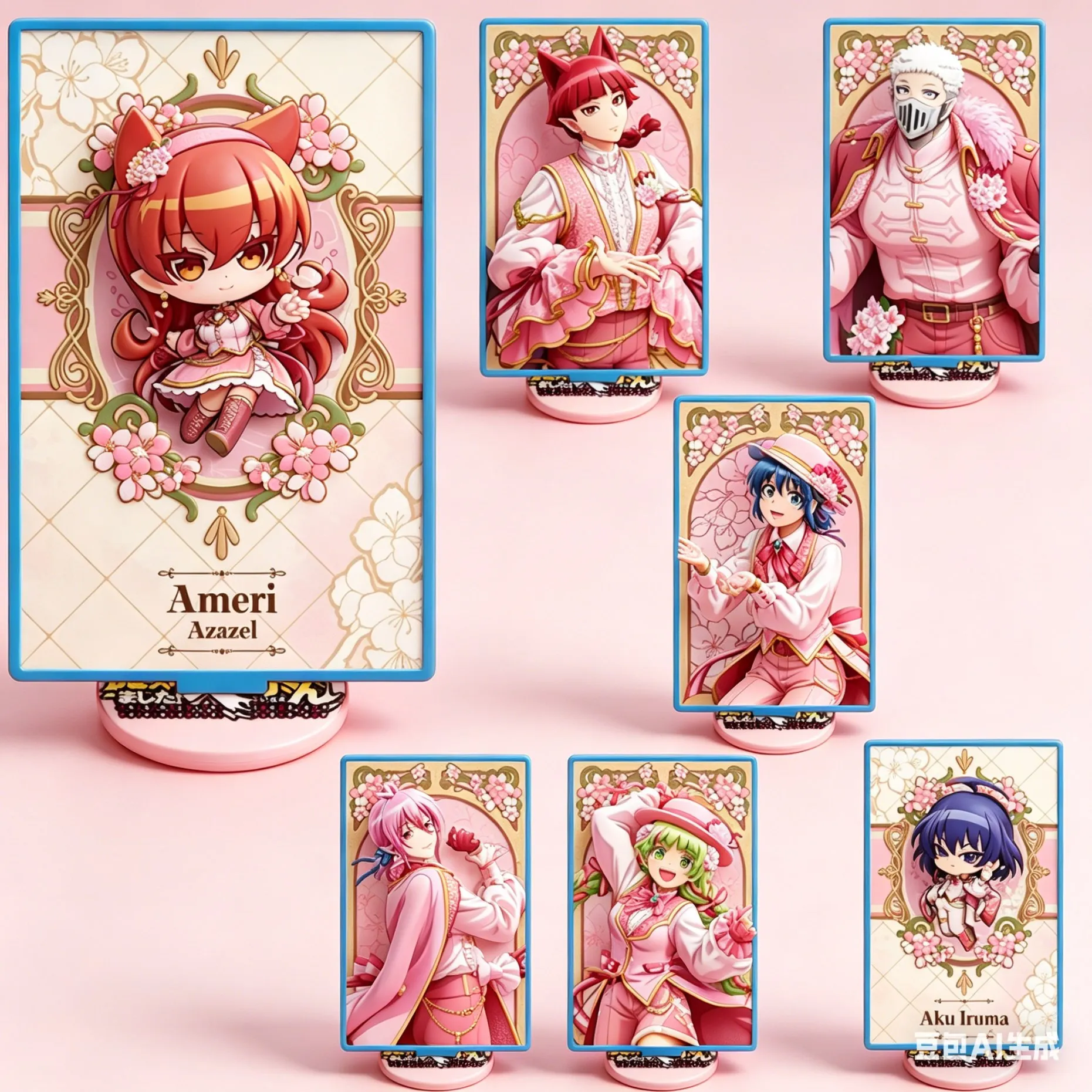 Hot Anime Welcome to Demon School! Iruma-kun Acrylic Stand Doll Game Figure Model Plate Cosplay Toy for Gift Key Chain 15cm