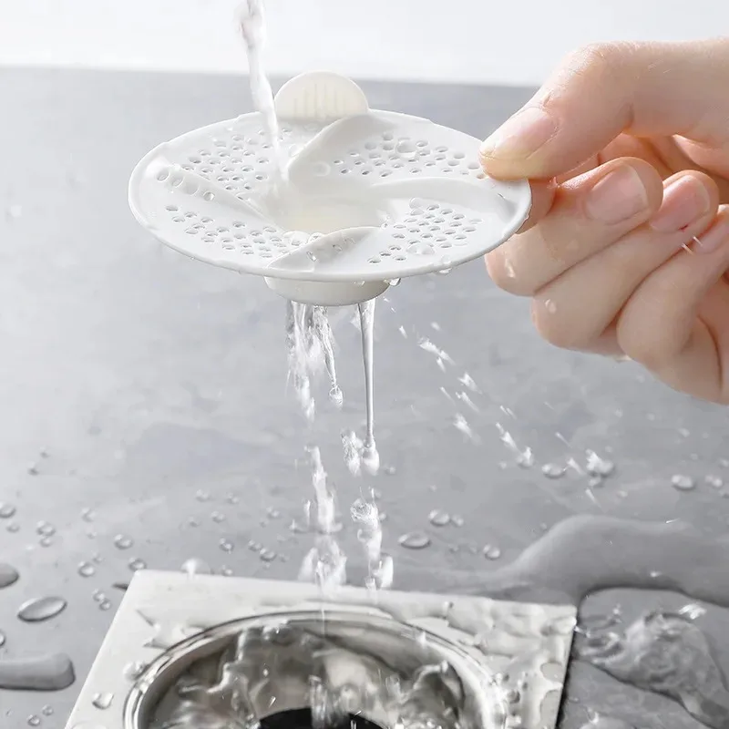 1PCS Swirl Hair Catcher, Universal Bathroom Sink Strainer, Anti-Clog Drain Filter - view 4