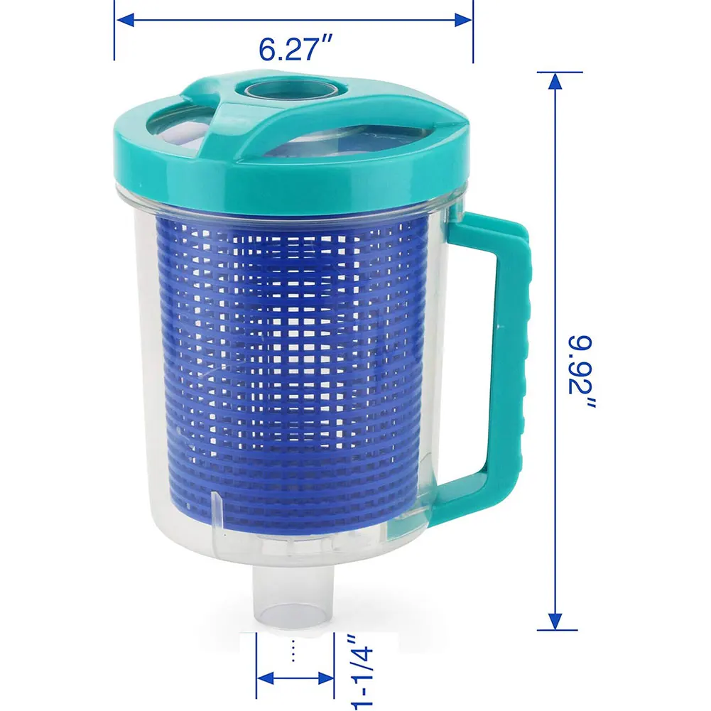 Filter Vakum Kolam Penangkap Daun Kolam Tabung Daun Kolam Inline untuk Hayward W560 W26705 Pentair R211084