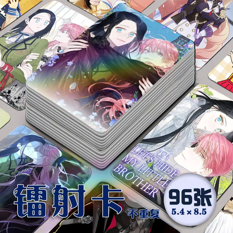 55 Pc/set Hide My Brother First Manga Laser Lomo Card Album Comic Characters Photo card Fans Collection Cards