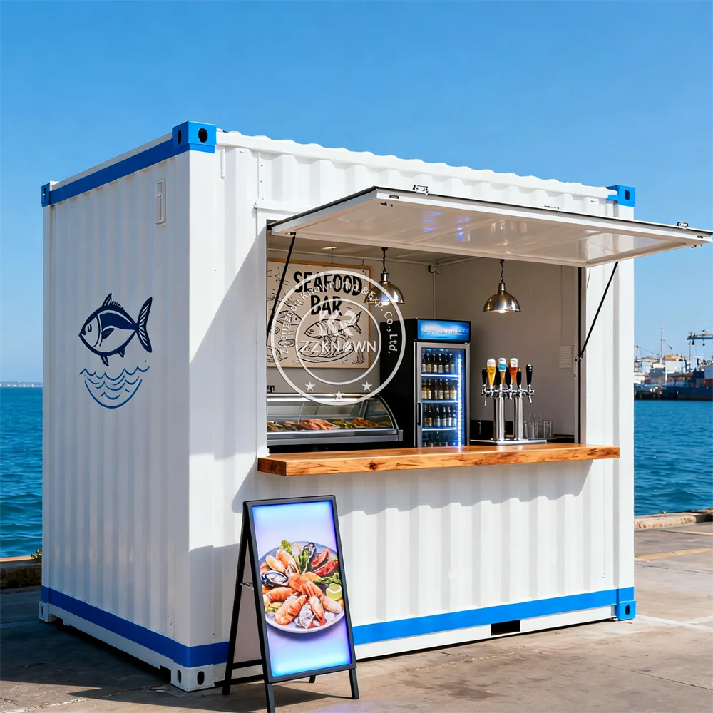 

Portable Prefabricated Sandwich Panel Container House Bakery Coffee Shop Outdoor Mobile Kitchen Container Restaurant