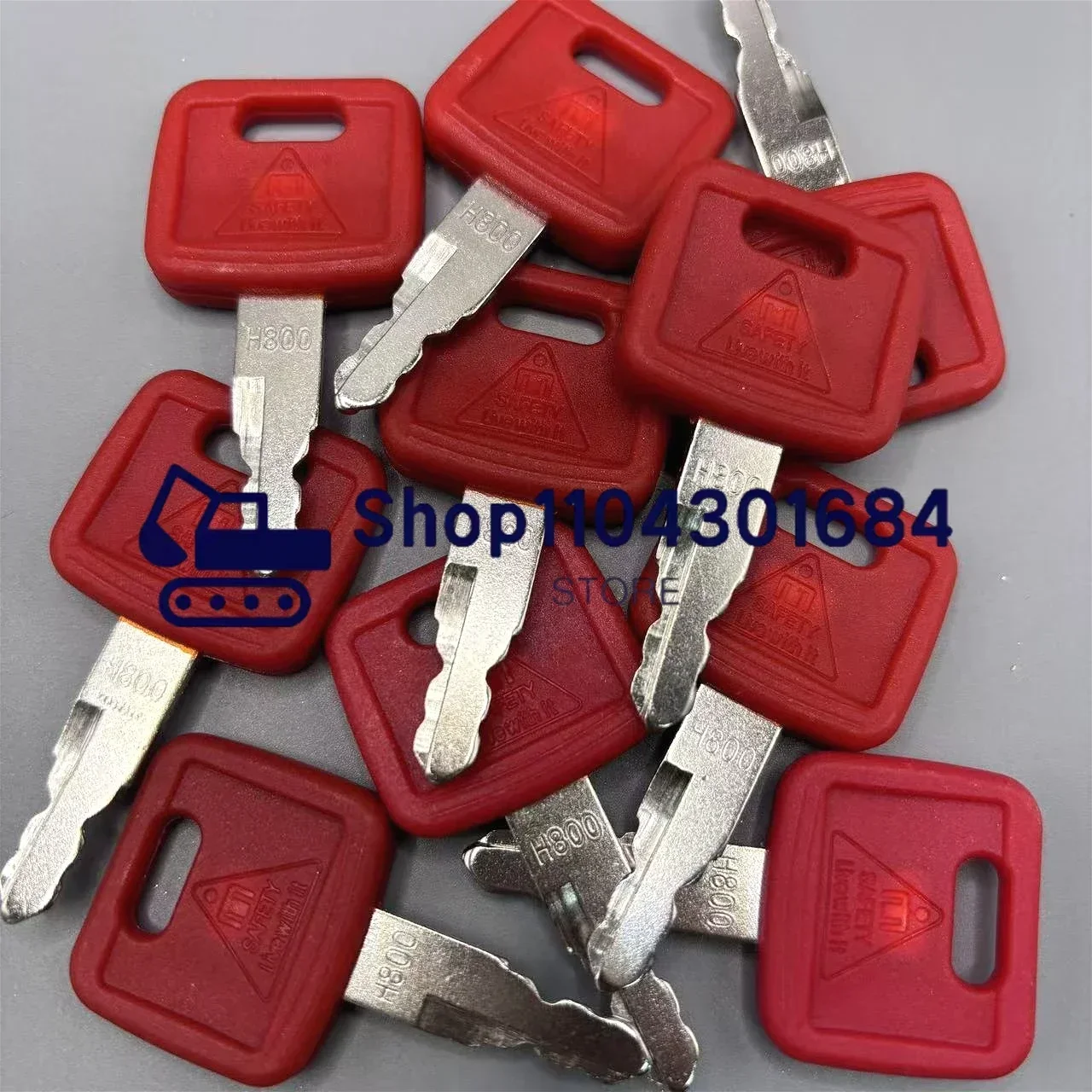 10 قطعة H800 مع الشعار AT 194969 في 147803 مفتاح الإشعال لحفارة هيتاشي جونديري نيو هولاند #5