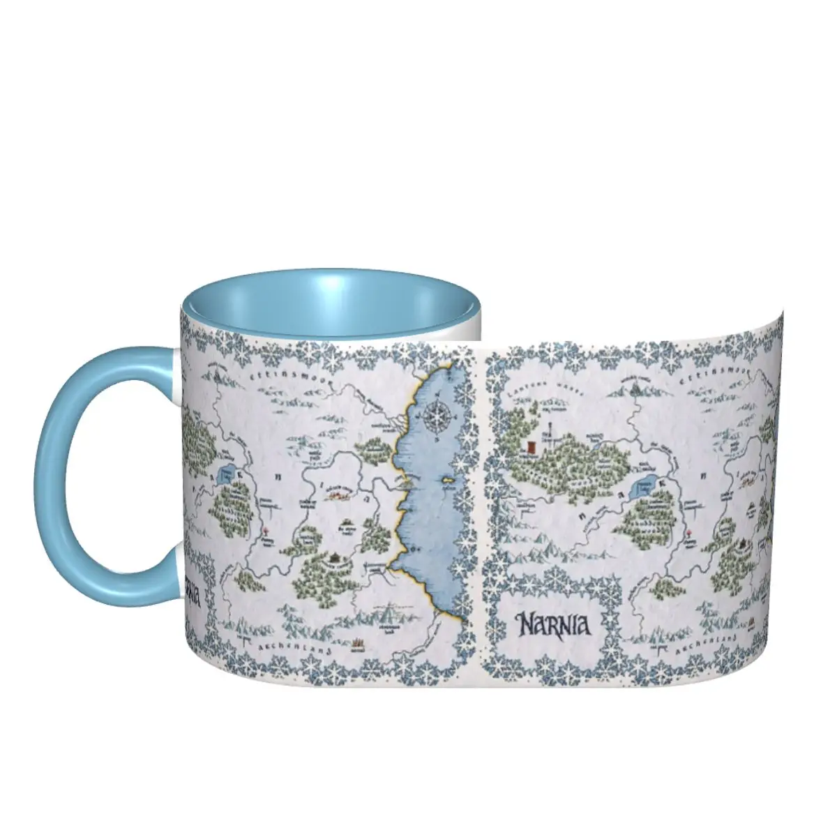Narnia Map - Chronicles Of Narnia Mug Funny Ceramic Coffee Cups Tea Mugs Milk Cup Drinkware Gifts for Friends DIY Custom