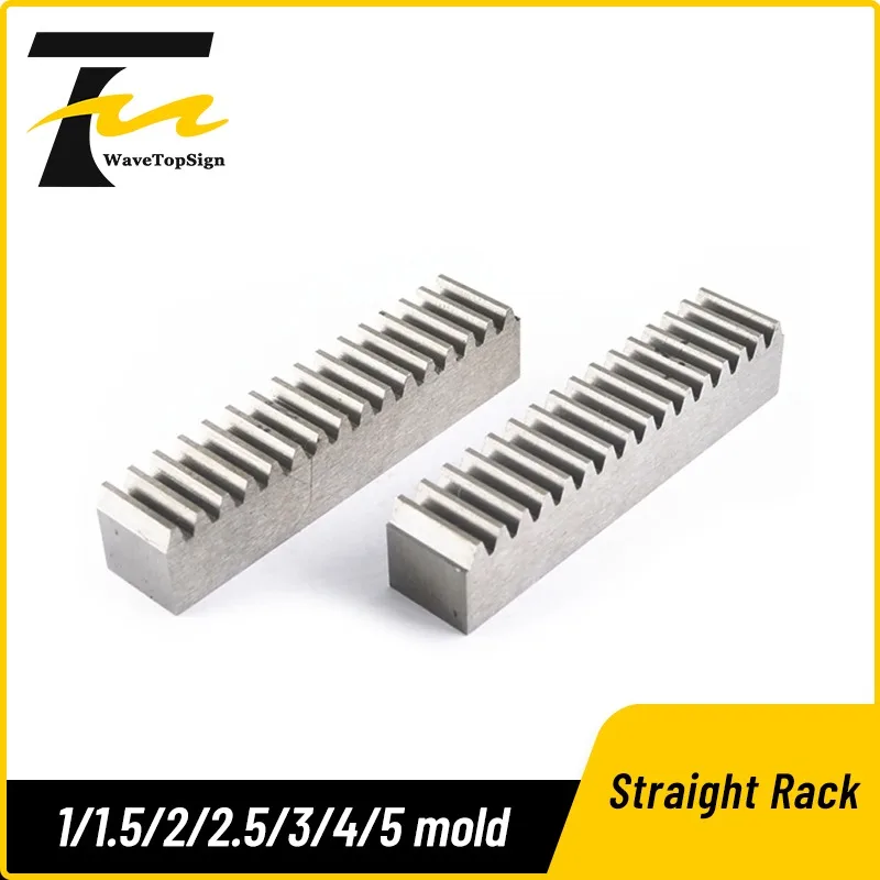 wavetopsign Straight Rack 1m Without Hole 1 Mold 1.5 Mold 2 Mold 2.5 Mold 3 Mold 4 Mold 5 Mold Cnc Mechanical Rack And Gear
