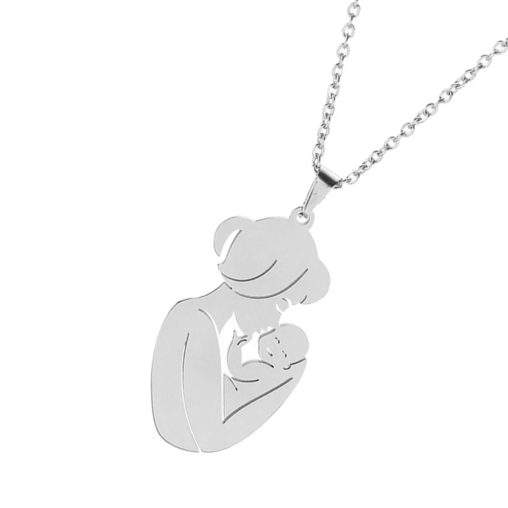 Collar y madre Premium para mujer, detalle exquisito, cadena hasta la clavícula, colgante de fiesta, regalo para el día de la madre, accesorio de vestido, 1 Uds.