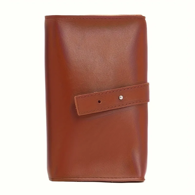 1개 PU 가죽 다중 수납 정리함-휴대용 기술 학교 액세서리 케이스 케이블, 충전기, 펜용-내구성 있는 여행용 보관함