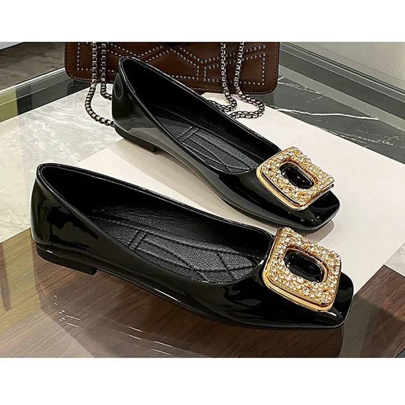 2024 Spring Summer Fashion Brand Flats for Women Casual Shoes Slip-on Soft Comfortable Office Ladies Footwear A2798