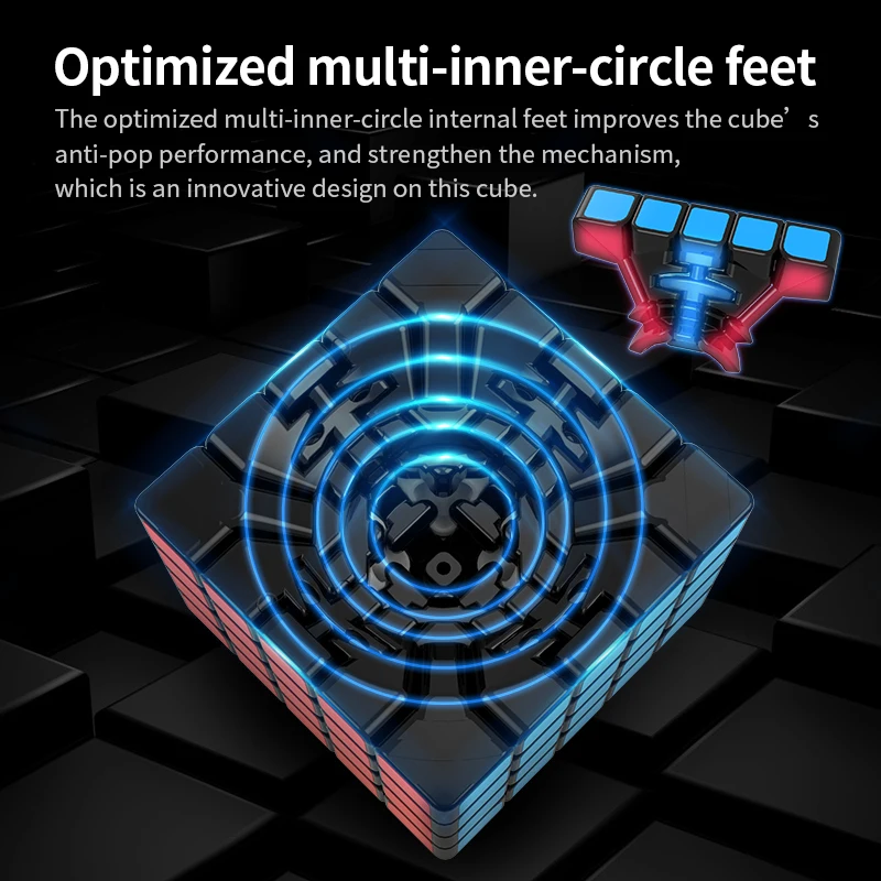 Moyu Aochuang WRM 5x5x5, Cubo magnético de velocidad, juguetes profesionales Fidget, rompecabezas Aochuang 5x5