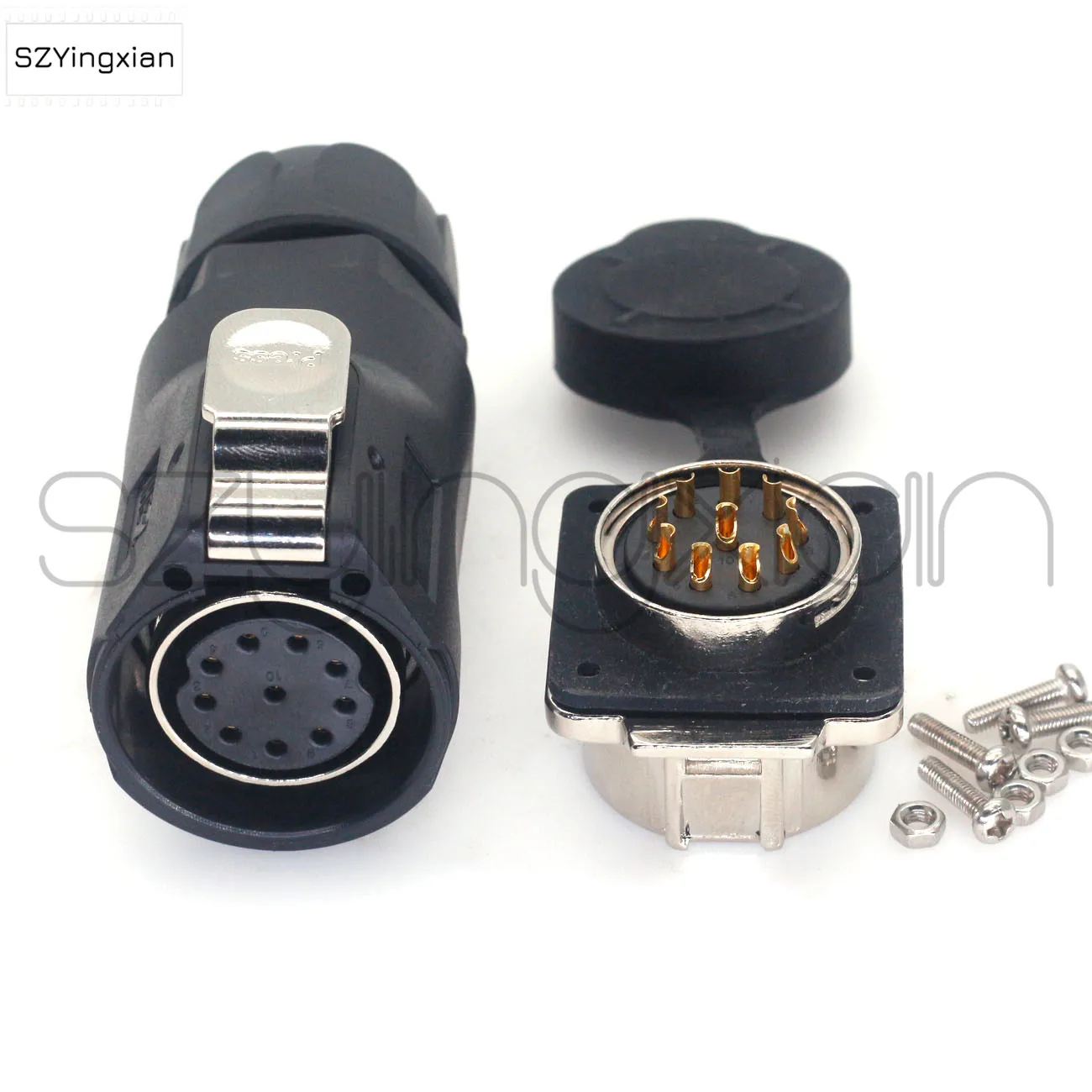 XHP28 Series 2 3 4 5 6 7 8 10 Pin Waterproof Connector Quick Plug Female Plug M28 Male Socket is Applicable to Industrial Power