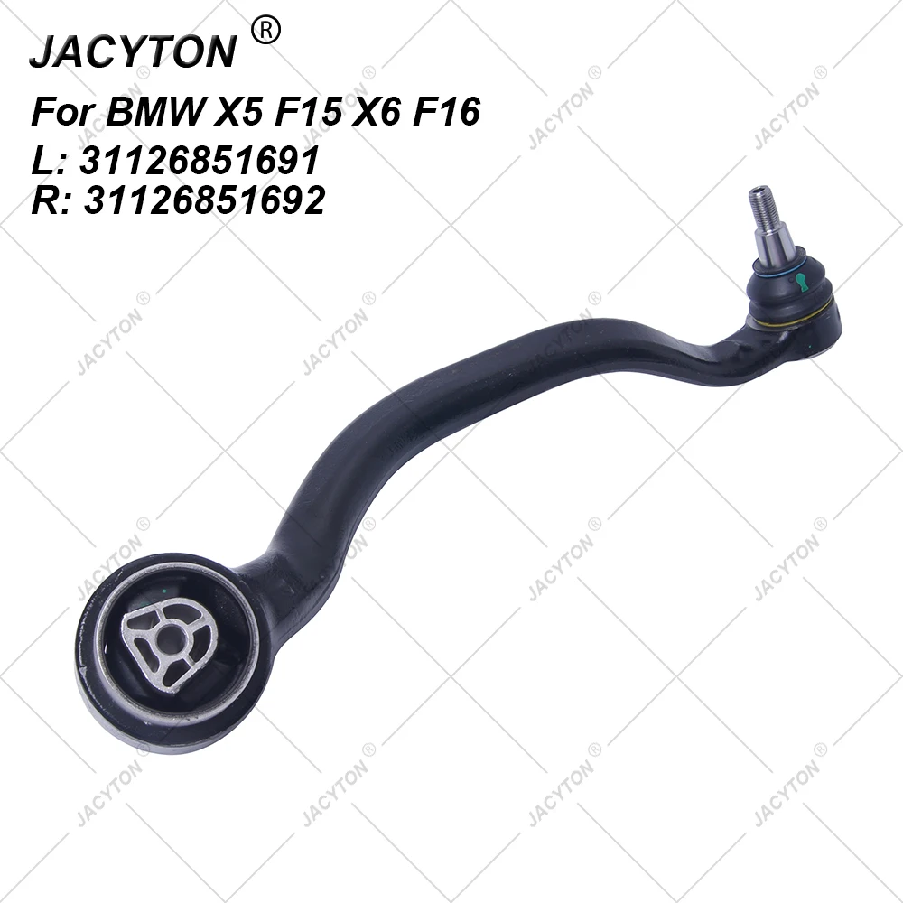 JACYTON Pair Front Lower Suspension Bend Control Arm For BMW X5 X6 Series F15 F85 F16 F86 xDrive sDrive 30 d 35 i 31126851691