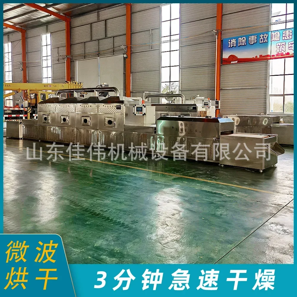 Microwave baking and curing machine