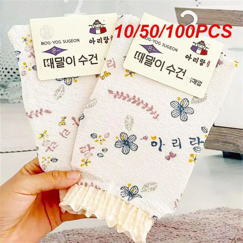 10/50/100PCS Bathing Tools Dull Polish Clean Frosted Polyester Cotton Material Bathroom Products Adsorption Force