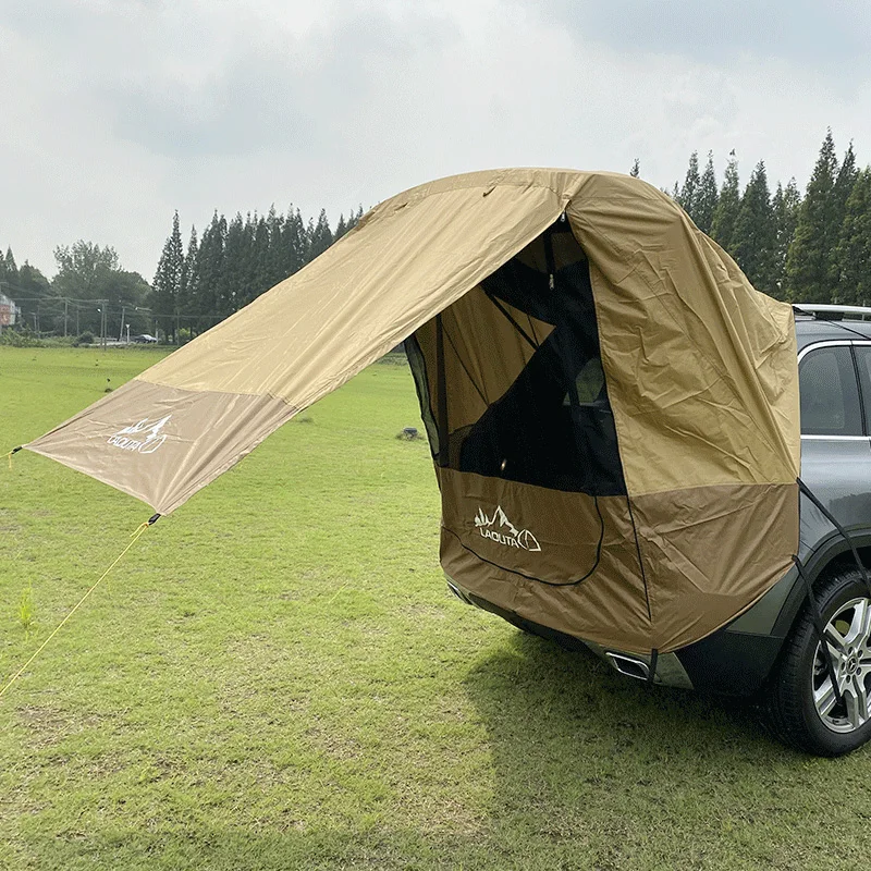 Car Trunk Tent Auto Awning Waterproof SUV Car Tail Tent Portable Trunk  Awning For Camping Self-driving Travel Without Iron Pipe