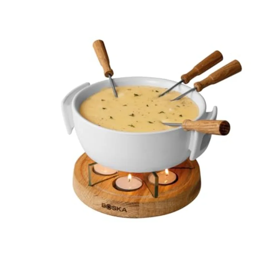 

Twinkle Cheese Fondue Pot - Great for Meat, Chocolate, and Cheese Snack - Serve 4 Persons Wedding Registry Items Kitchen Gifts