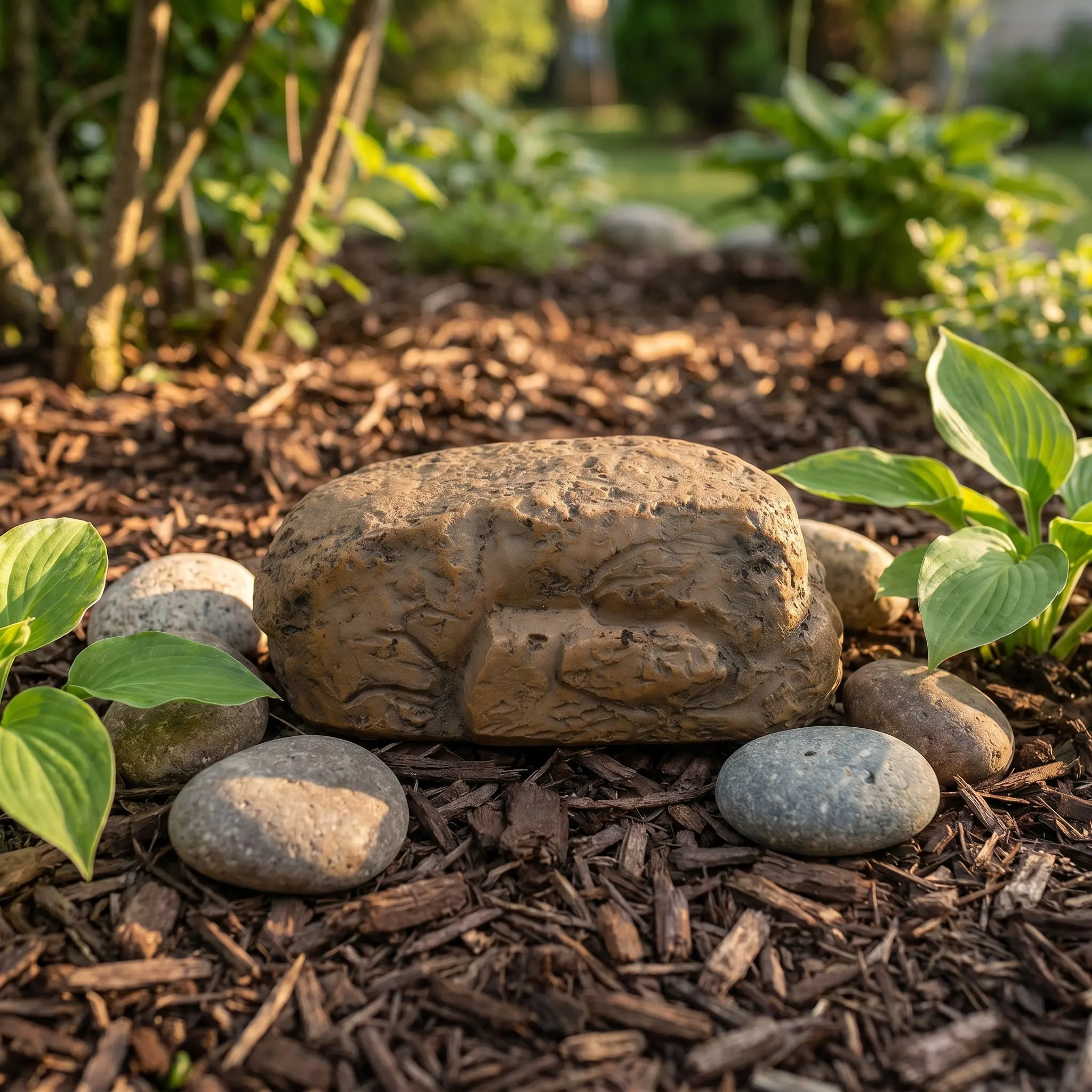 Artificial Stone Key Hider Hidden Key Holder for Outside Garden Yard Outdoor Use Realistic Rock Design Secure Small Item Storage