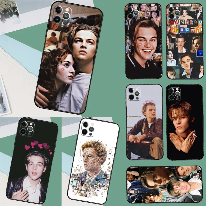 Funda Leonardo DiCaprio para iPhone 15 14 13 12 Mini 16 Pro Max 12Pro 13Pro XS X XR Plus SE2 funda protectora