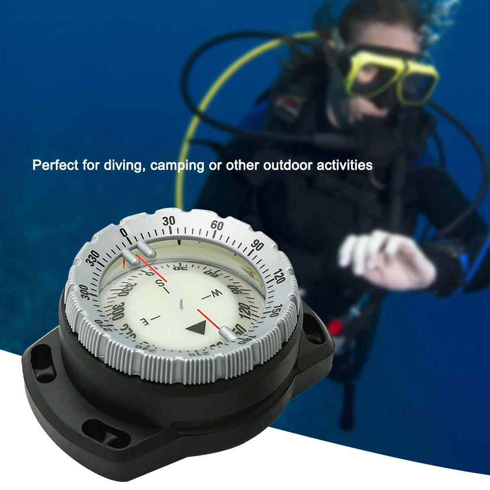 Outdoor Dive Noctilucent Compass Professional Waterproof Navigator Digital Scuba Luminous Balanced Watch For Swimming Underwater