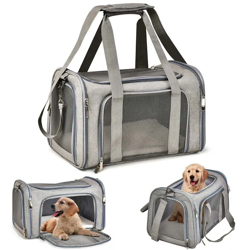 

Airline Approved Carrier Bag for Small Dogs and Cats, Pet Carriers, Dog Travel Bags, Transport for Small Dogs and Cats, Outgoing