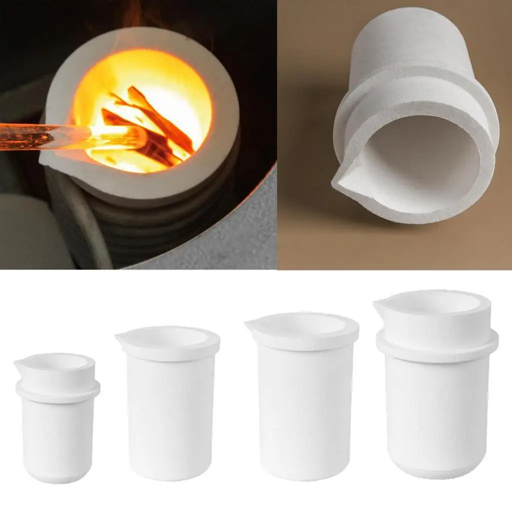 Fused Silica Quartz Crucible Dish Modern Ceramic Pot for Gold Silver Melting Furnace Industrial Laboratory Use