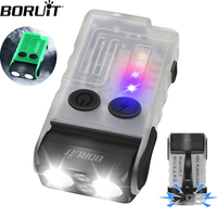 BORUiT V20 EDC Keychain Flashlight 1000LM Portable Mini Torch Type-C Rechargeable Work Light With Magnet Camping Pocket Lantern