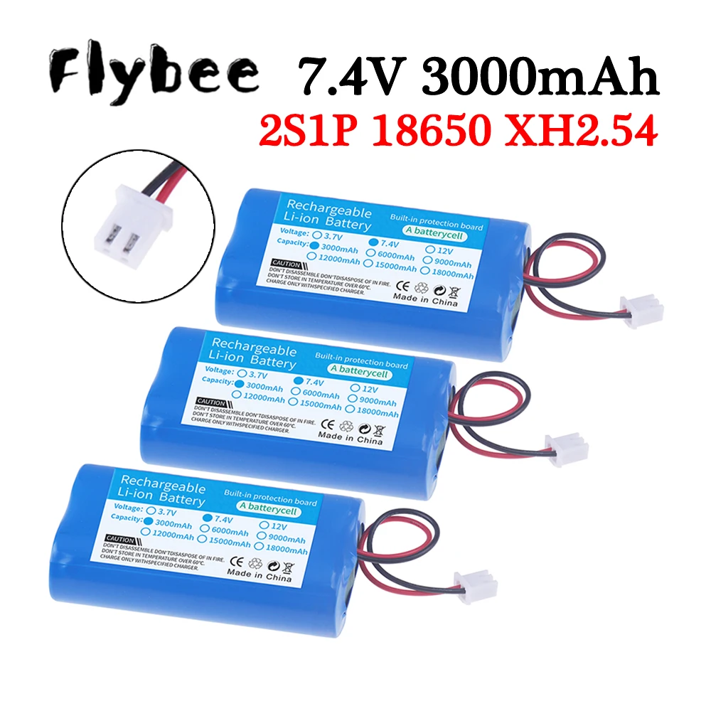 

2S1P 7.4V 3000mAh XH2.54-2P Plug Lithium Battery Pack, Suitable for Projectors, Speakers, Wireless Monitoring etc