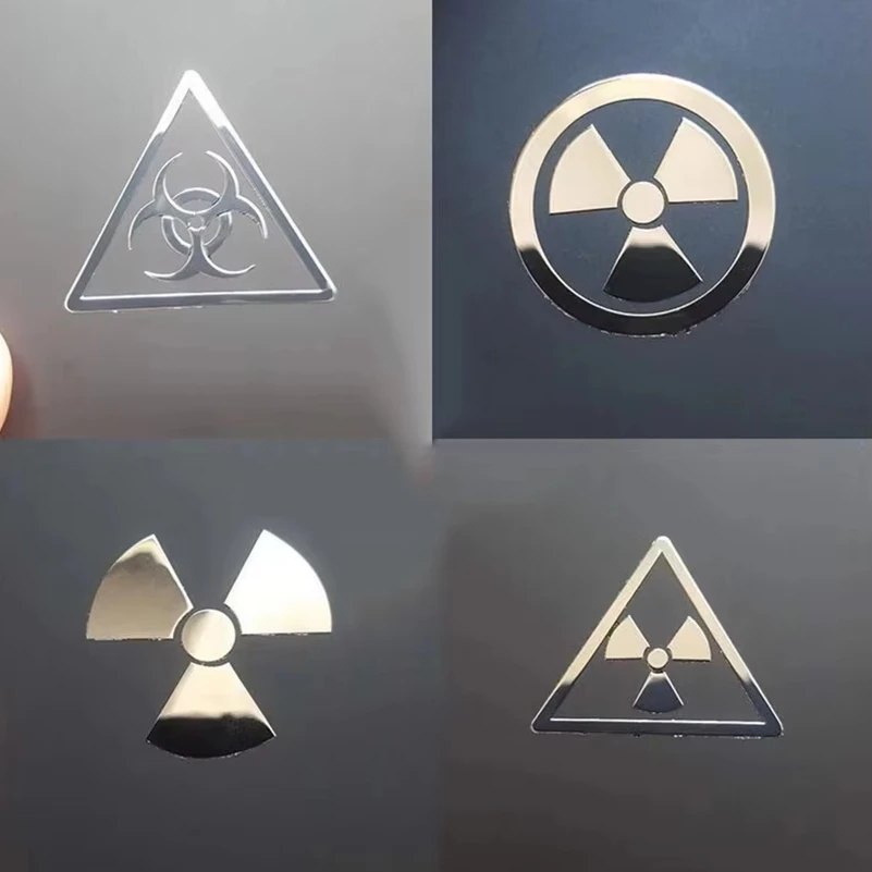 

Nuclear radiation danger warning Biochemical radiation Metal Mobile phone tablet computer host laptop personality Metal sticker