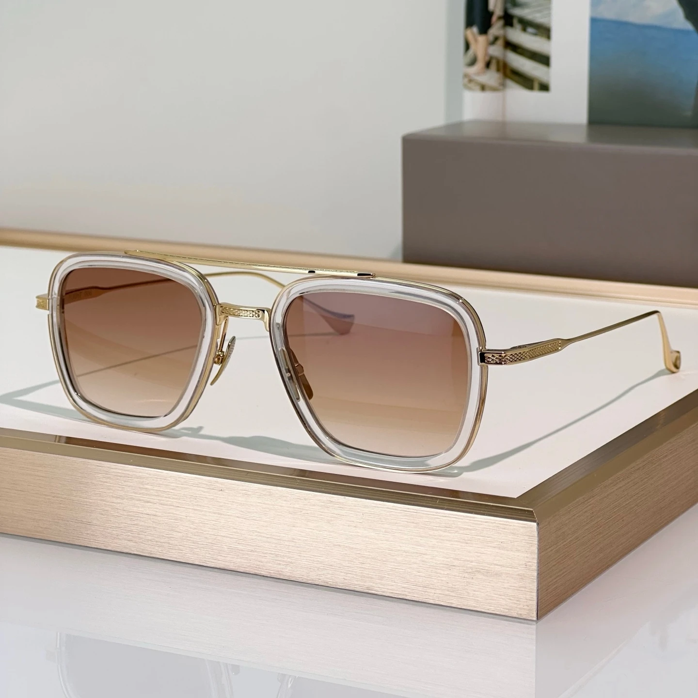Dilta Flight.006 Robert Men sunglasses Metal Alloy Pilot Classic Male Female Business Sunglasses Outdoor Sun Glasses woman image 3