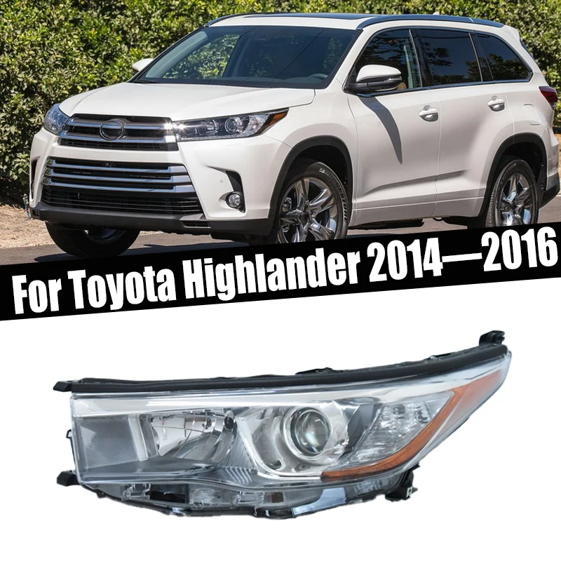 

Headlamps Headlamp turn signal light drl Low High Beam lights car accessories Headlight For Toyota Highlander 2014 2015 2016