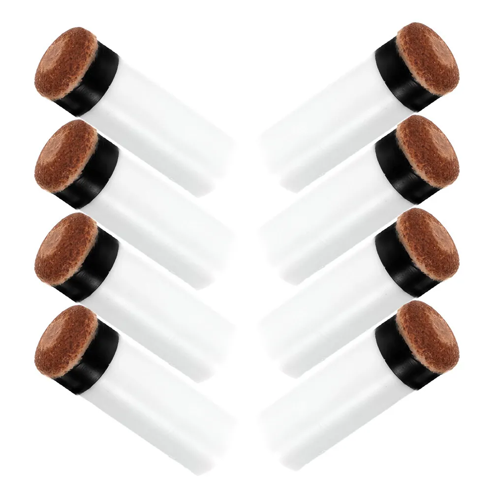 

8Pcs Pool Stick Tips Replacement Kit Smooth Finish Billiard Cue Tips Strong Adhesion Reliable Performance Small Light Weight