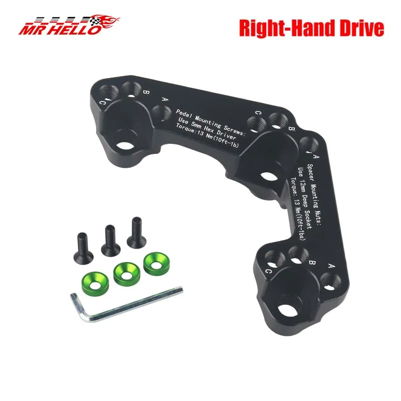 Aluminum Throttle Pedal Spacer For Honda Civic Jazz Fk2 Fk8 Gk5 14+ Rhd(Right-hand drive)