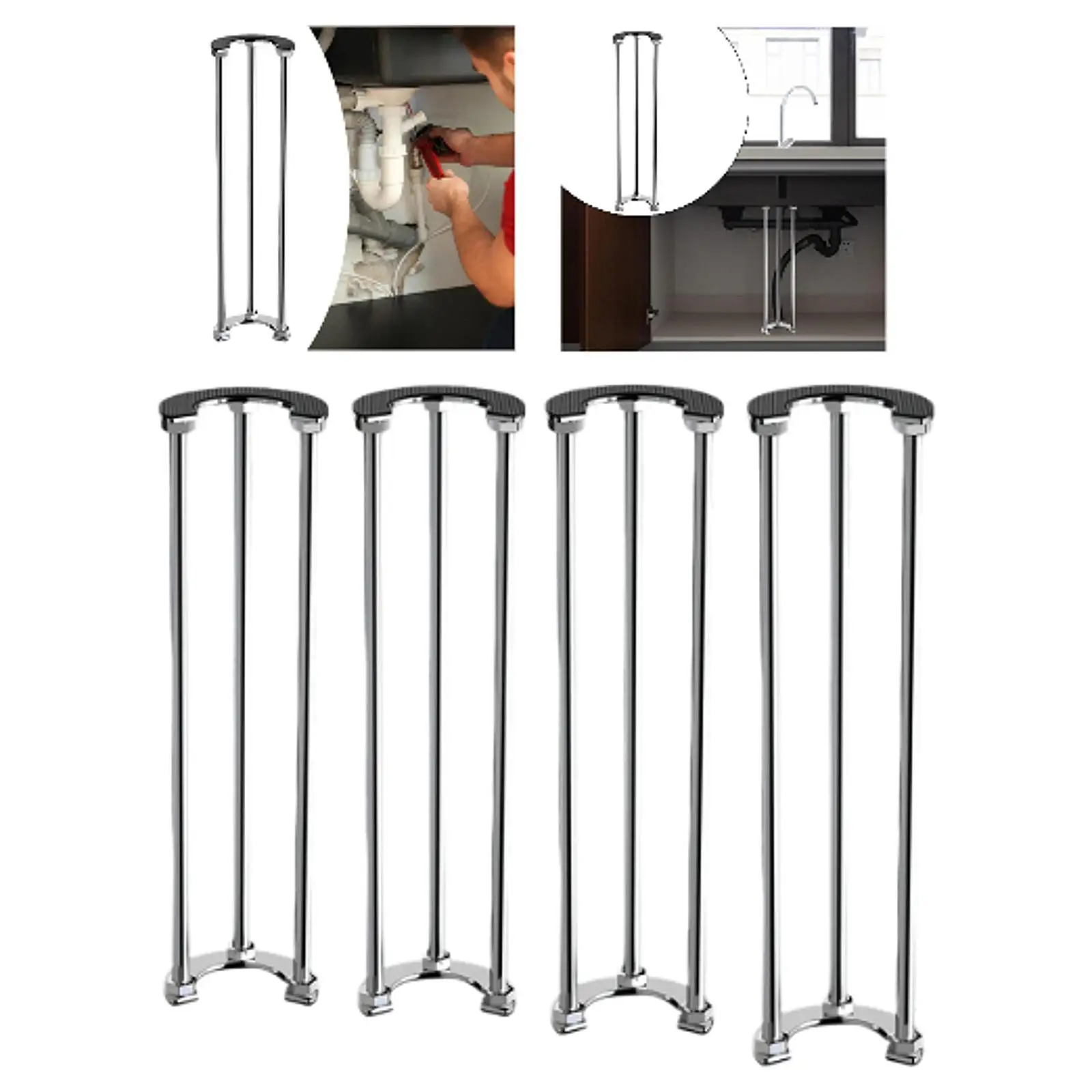 

Undermount sink bracket, repair system, adjustable mounting, stainless steel