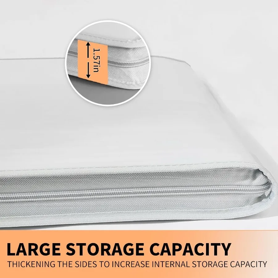 Duży, wodoodporny segregator do przechowywania materiałów artystycznych z zamkiem błyskawicznym i przegródkami dla artystów i fotografów: idealny do przechowywania szkiców i rysunków.