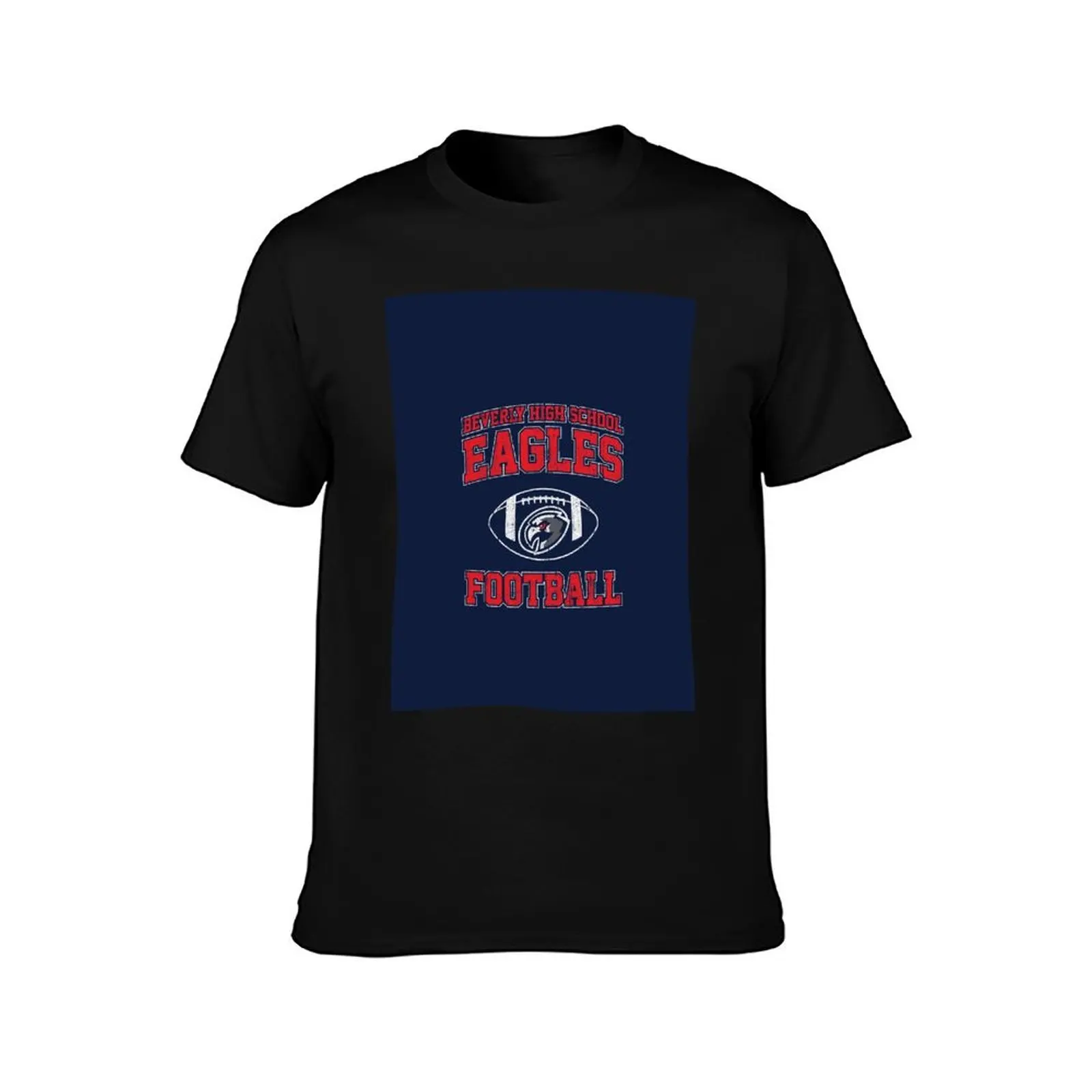 Beverly High School Eagles Football (Variant) T-Shirt Big Size Loose Fit Tee Shirt