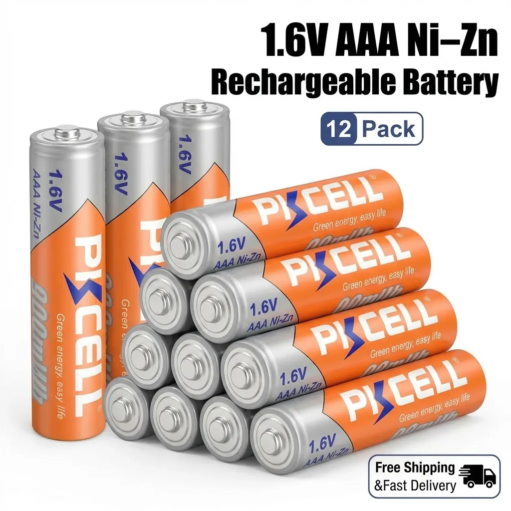 

1.6V AAA Ni-Zn Rechargeable Battery 900mWh NiZn 3A Cell For Wireless Keyboard Microphone Devices