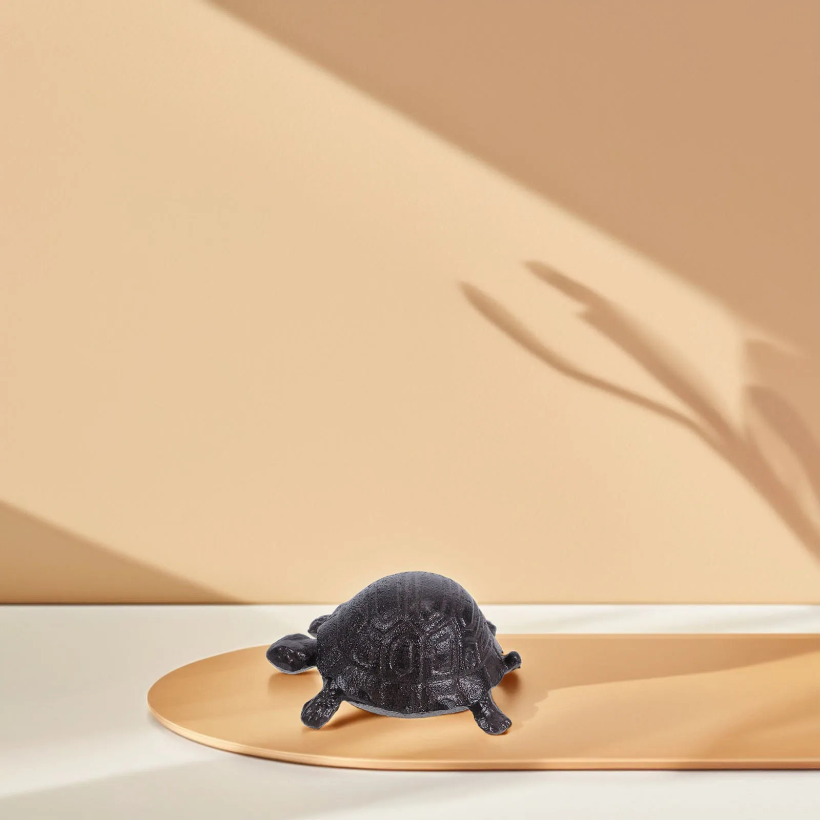 

Outdoor Hidden Key Box Cast Iron Turtle Shape Storage Container Garden Decorative Ornament for Spare Keys Entryway Organization