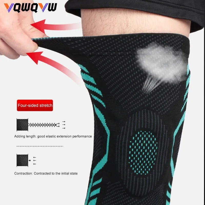 1Pcs Knee Brace for Women and Men, Compression Knee Sleeve with Bilateral Stabilizers, Leg Support for Weightlifting Basketball