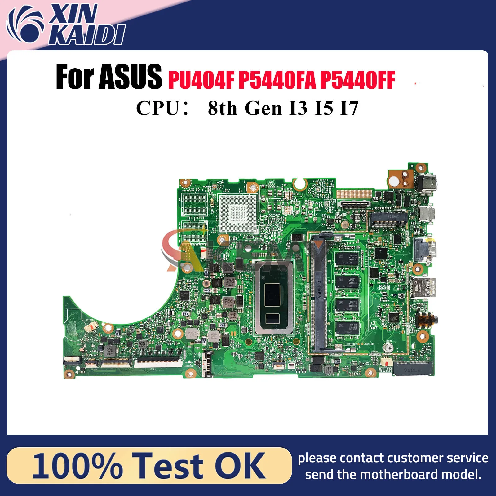 

P5440FA Материнская плата для ноутбука ASUS ProArt P5440F P5440FA P5440FF PU404F Материнская плата для ноутбука с процессором I3 I5 I7 100% tests OK stk