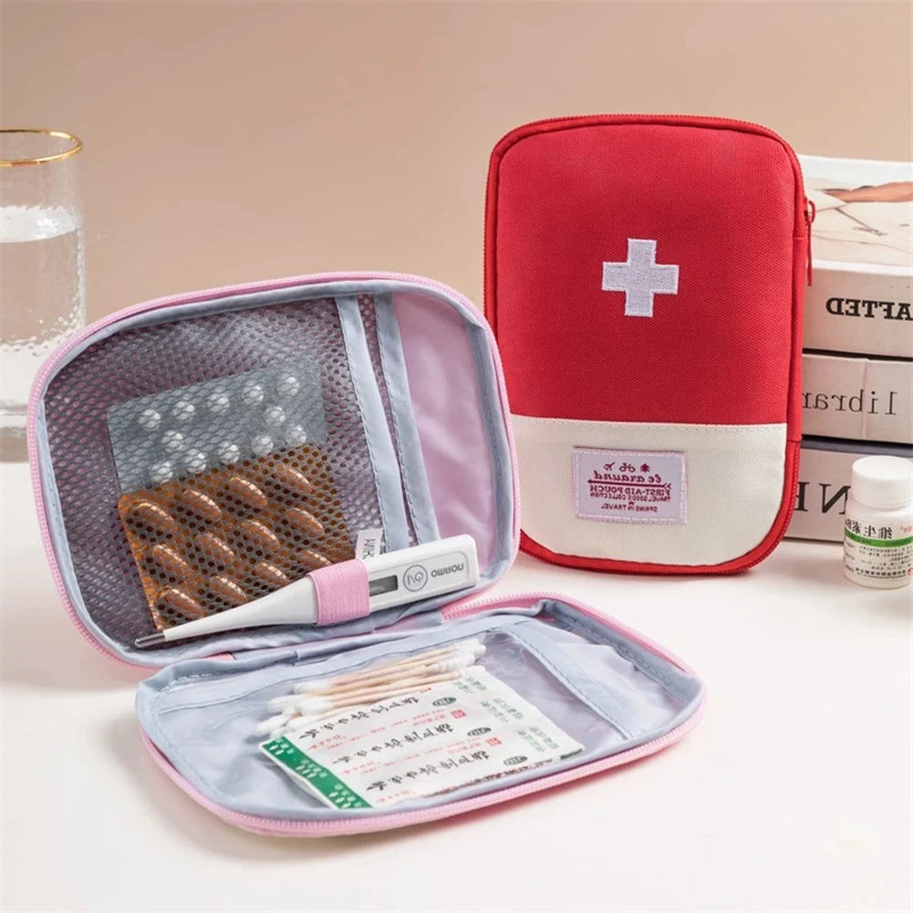 

Portable First Aid Medical Kit Travel Outdoor Camping Emergency Medicine Storage Bag Travel Mini EDC Pouch Organizer Pill Case