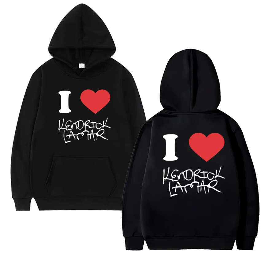 

Fashion I Love Kendrick Lamar Tour 2025 Double Sided printed Hoodies Men women hip hop pullover Unisex Fleece Casual Sweatshirt