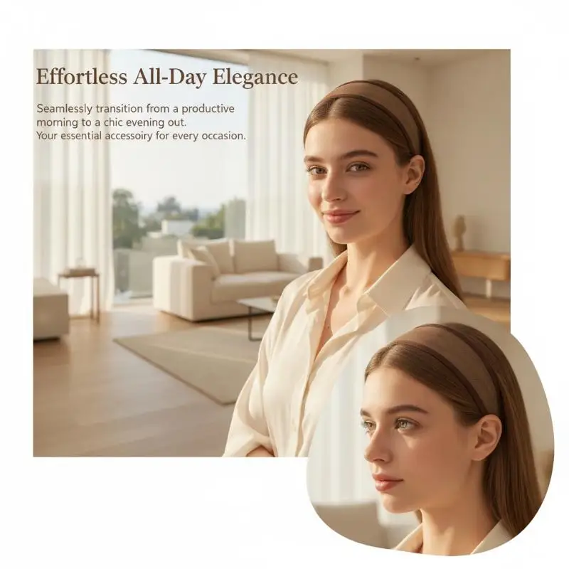 Atmungsaktive Mesh-Stirnbänder mit weichem, rutschfestem Design, perfekt für den täglichen Gebrauch, Make-up, Hautpflege, Yoga und Workout. – Detail 4