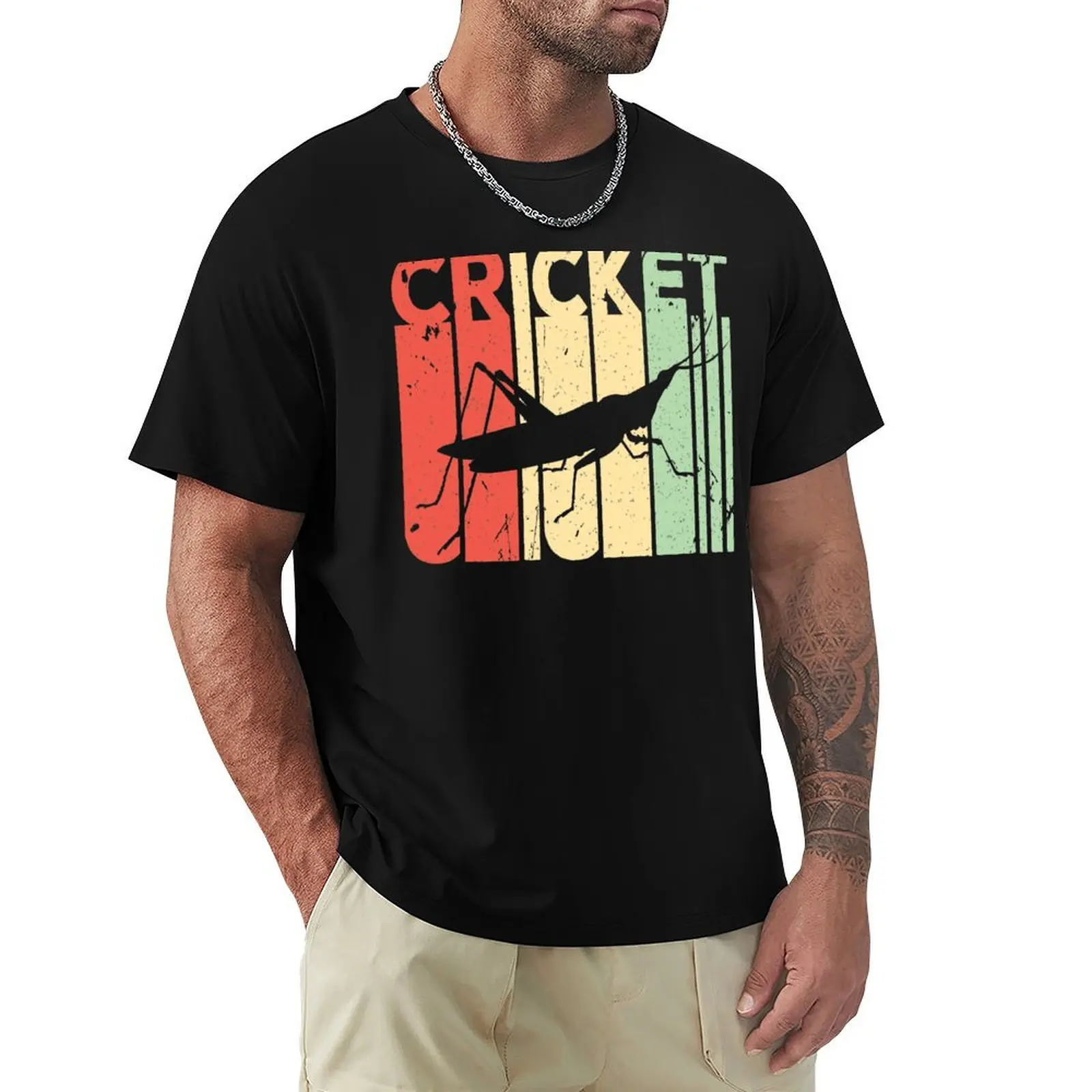 

Cricket Insect Vintage Retro T-Shirt Personalized t-shirt rapper graphic tees mens t shirt graphic