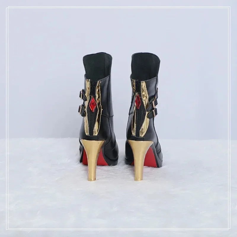 

Genshin Impact Arlecchino Обувь для косплея The Knave Arurekki Meshitsukai Fatui Harbingers Сапоги на каблуке Наряд для Хэллоуина ZXCFD