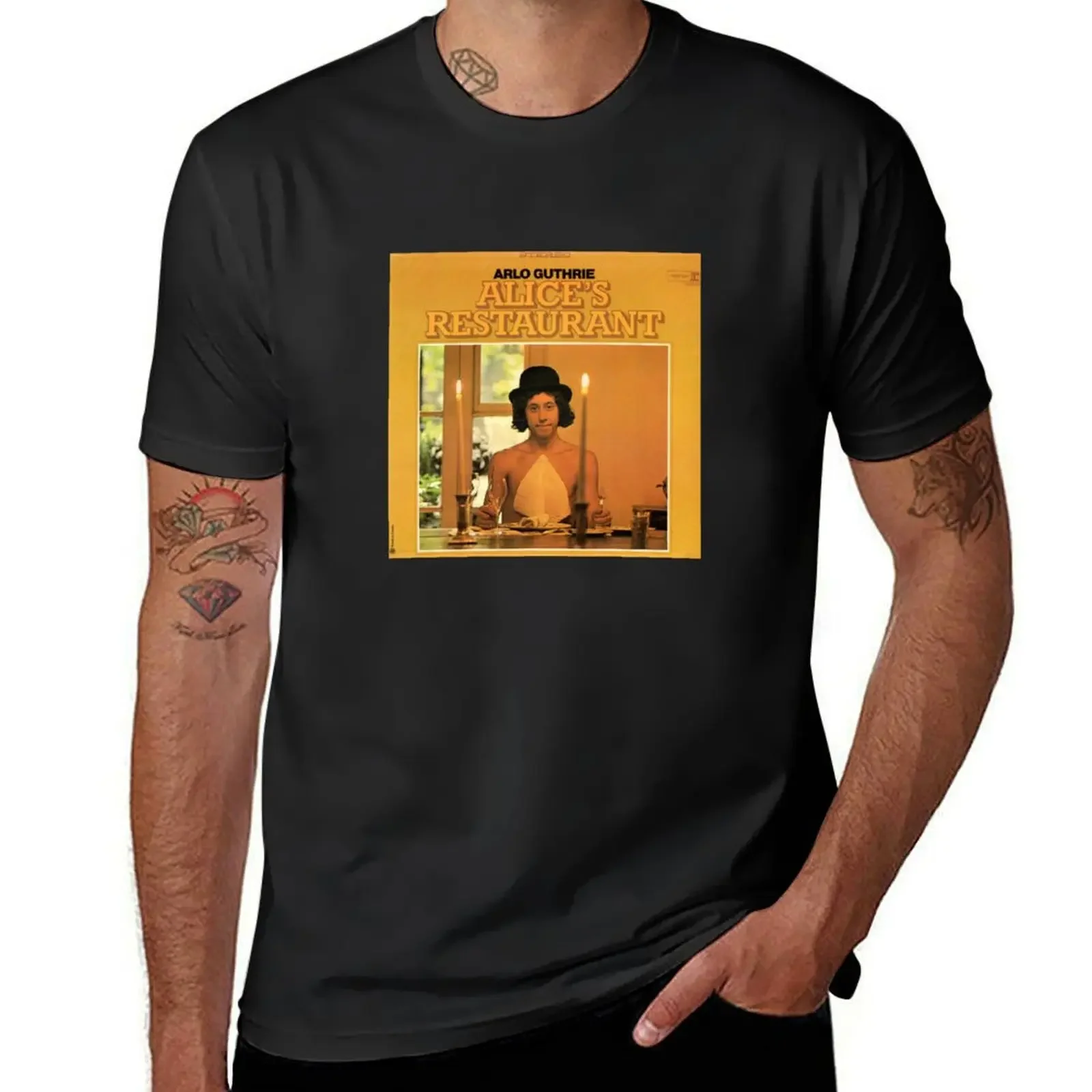 Arlo Guthrie – Alice's Restaurant (1967) T-Shirt blanks hippie clothes vintage t shirts men clothing