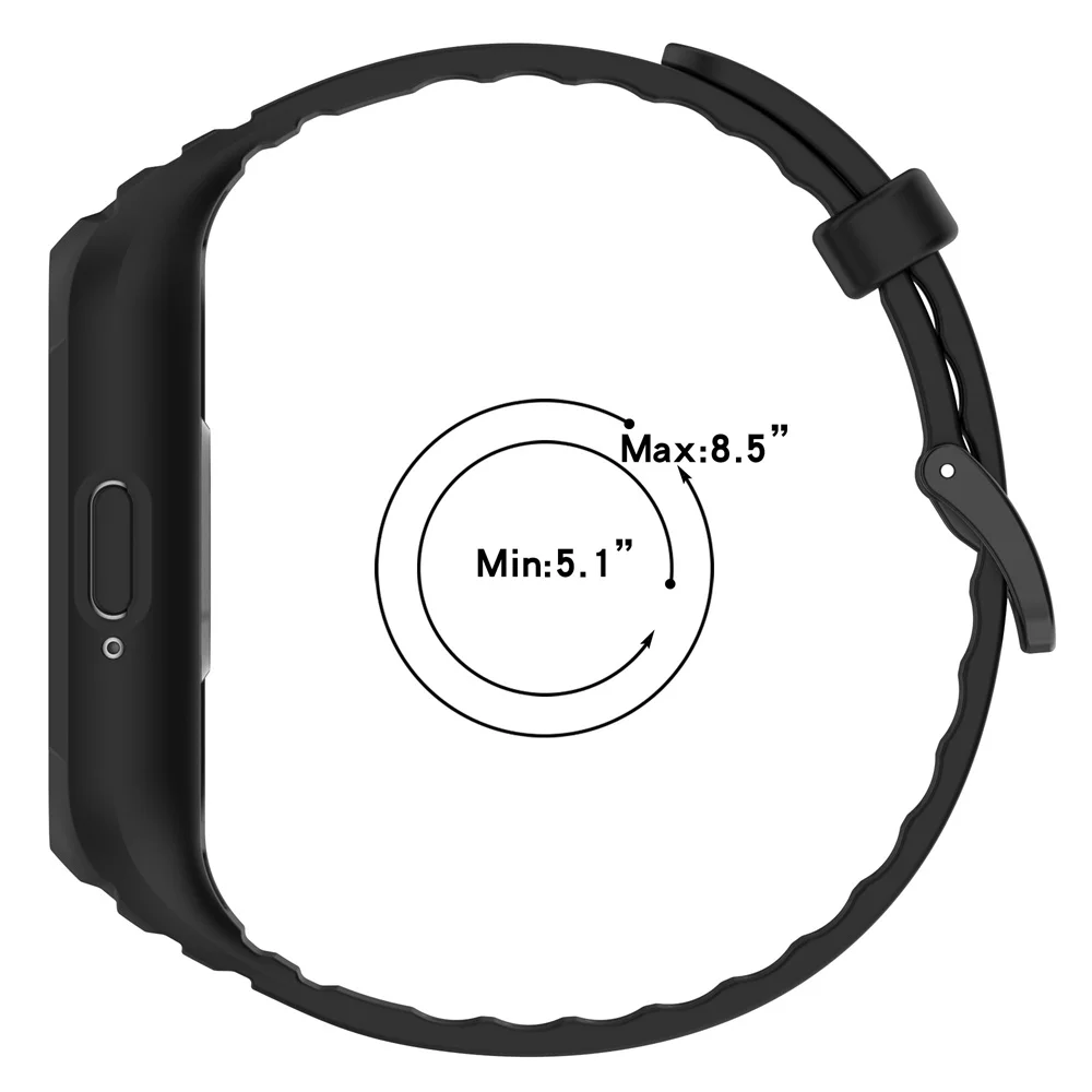 Geïntegreerde Band Voor Samsung Galaxy Fit 3 SM-R390 Fit3 Horlogeband Met Case Niet Gescheiden Verstelbare Siliconen Polsband Accessori