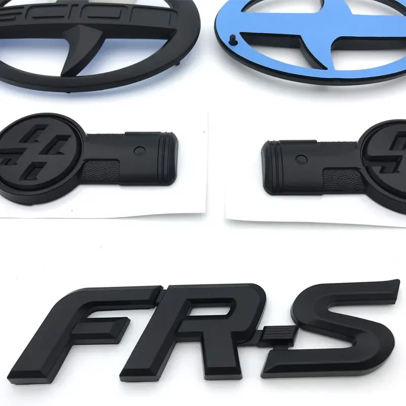 For scion GT86 SCION DR-S FR S XA XB XD IQ TC emblem logo car stickers front rear trunk modification Side leaf board accessories