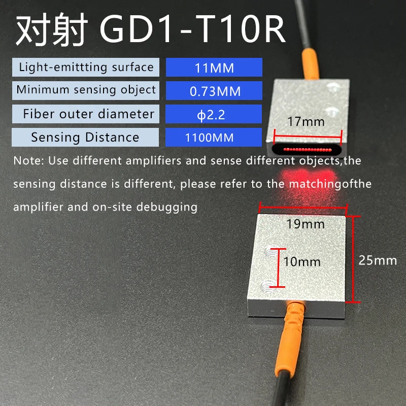 PARMA Matrix Fiber Matrix Fiber Sensor Area Fiber Optic Diffuse Reflection Through-beam Fiber Amplifier GD1-T10R